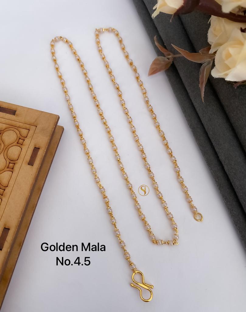 Accessories Golden Plated Fancy Mala Catalog
